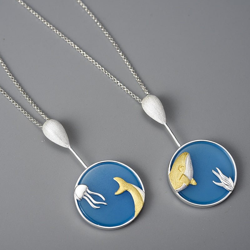 Wandering Whale - Handmade Necklace