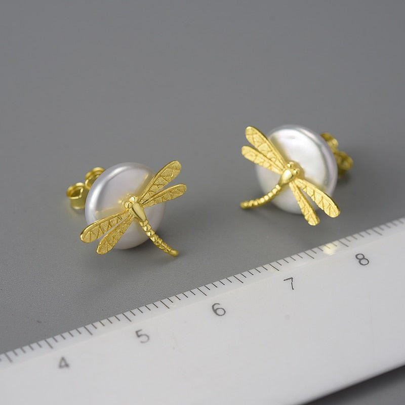 Baroque Dragonfly - Stud Earrings