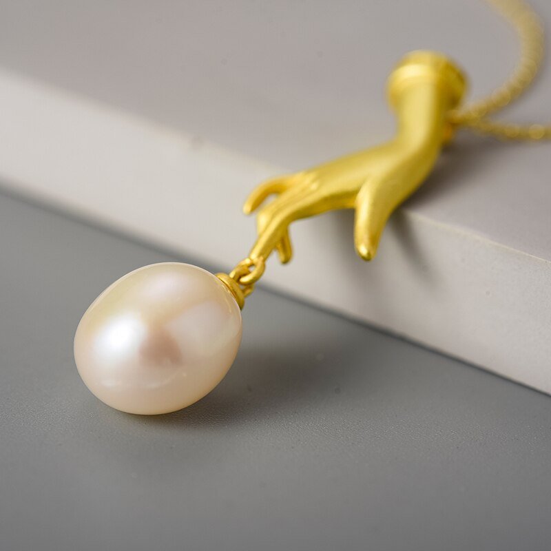 Pearl Drop - Handmade Necklace