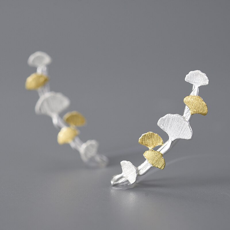 Ginkgo Branch - Stud Earrings
