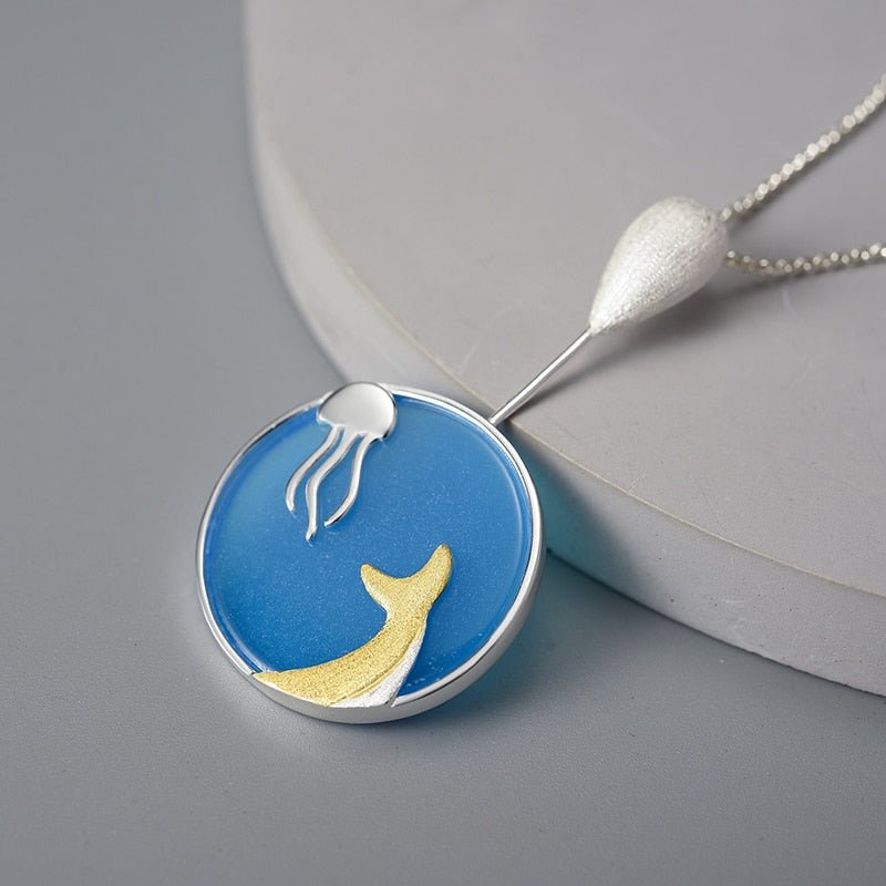 Wandering Whale - Handmade Necklace