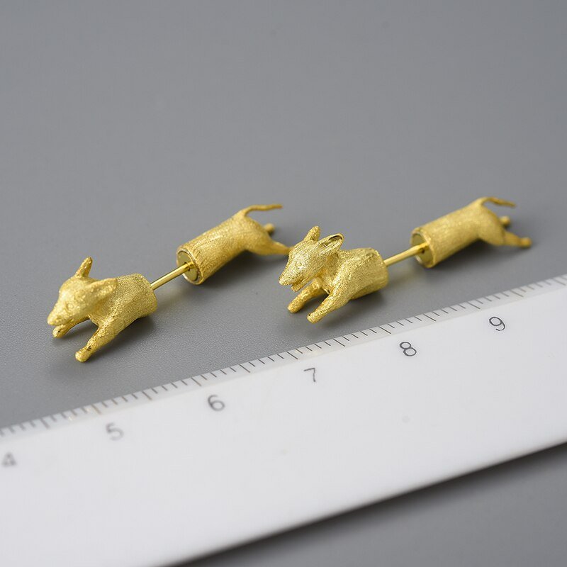 Run Dachshund Run - Stud Earrings