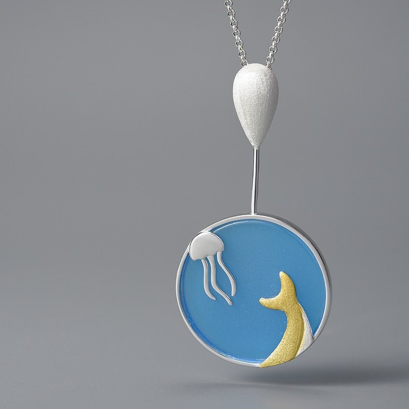 Wandering Whale - Handmade Necklace