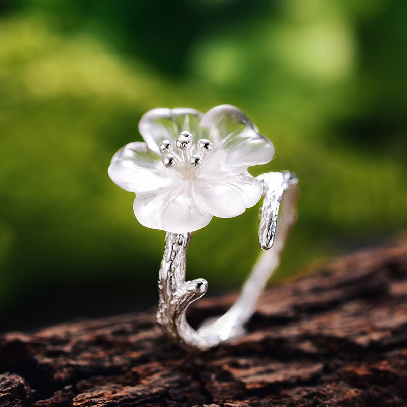Rainy Flower - Adjustable Ring - MetalVoque