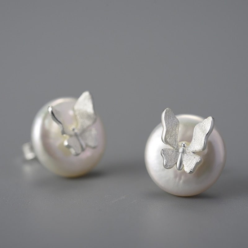 Baroque Butterfly - Stud Earrings