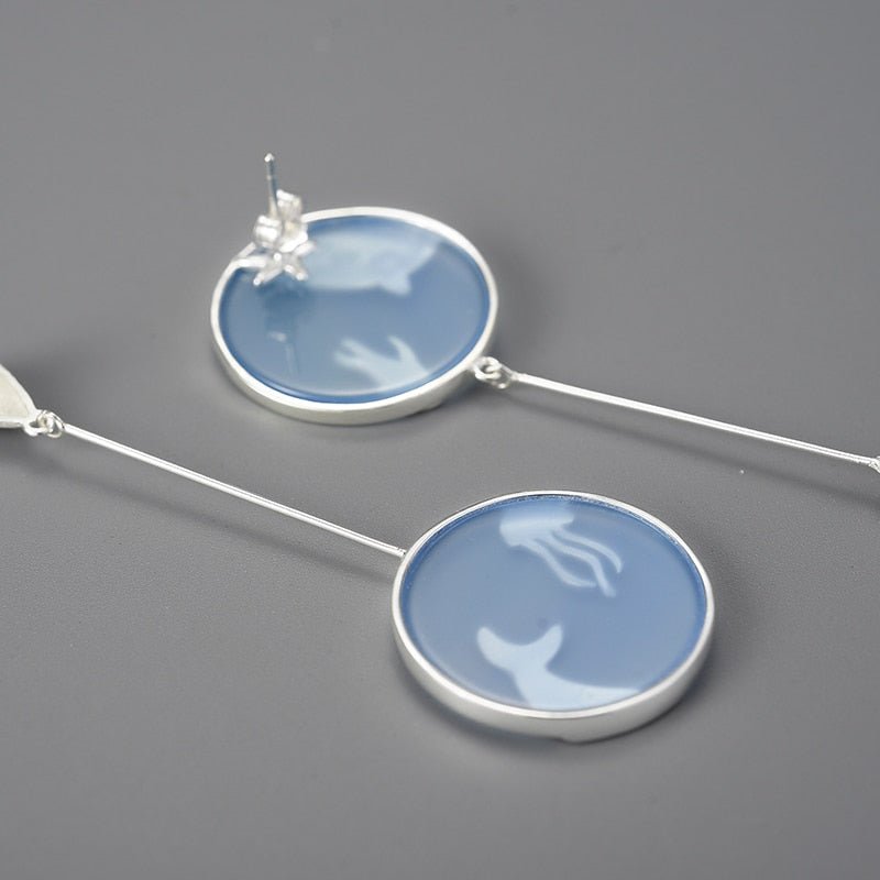 Wandering Whale - Drop Earrings