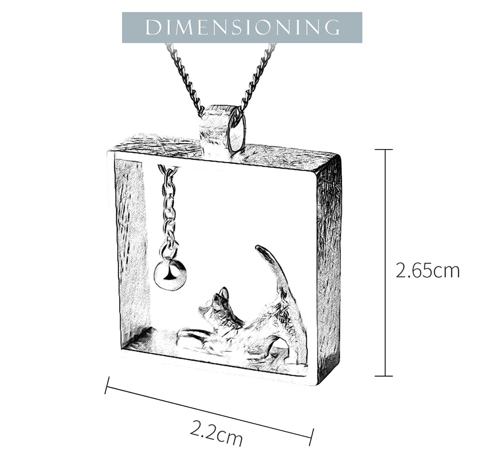 Playing Cat - Handmade Pendant | NEW - MetalVoque