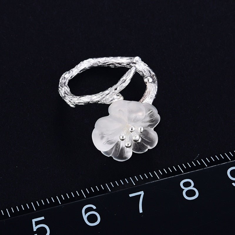 Rainy Flower - Adjustable Ring - MetalVoque