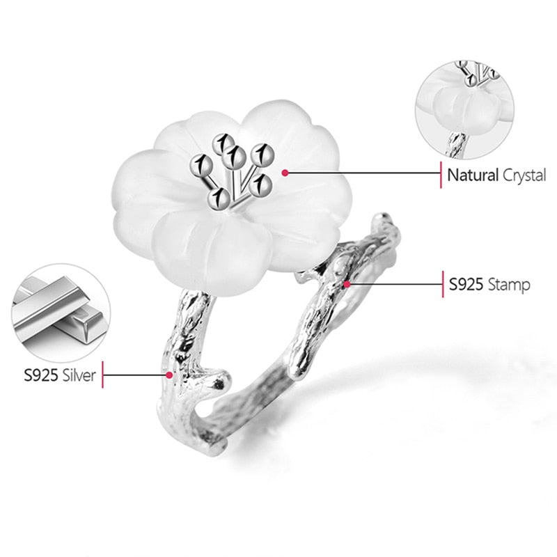 Rainy Flower - Adjustable Ring - MetalVoque