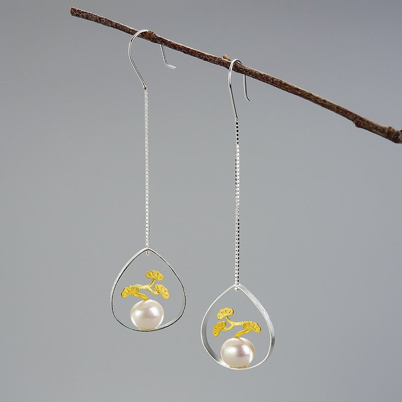 Umbrella Pine - Drop Earrings | NEW - MetalVoque