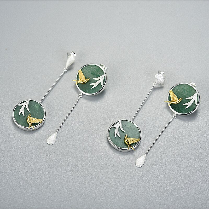 Flying Swallow - Drop Earrings | NEW - MetalVoque