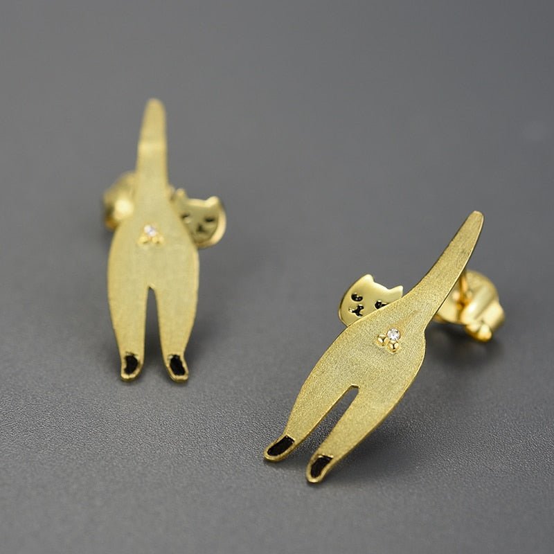 Confident Cat - Stud Earrings