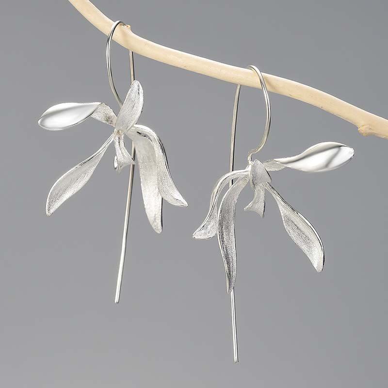 Statement Orchid - Dangle Earrings