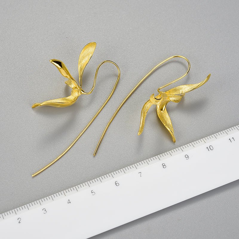 Statement Orchid - Dangle Earrings