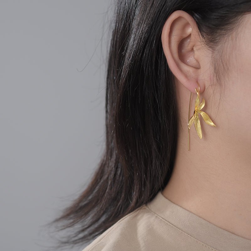 Statement Orchid - Dangle Earrings