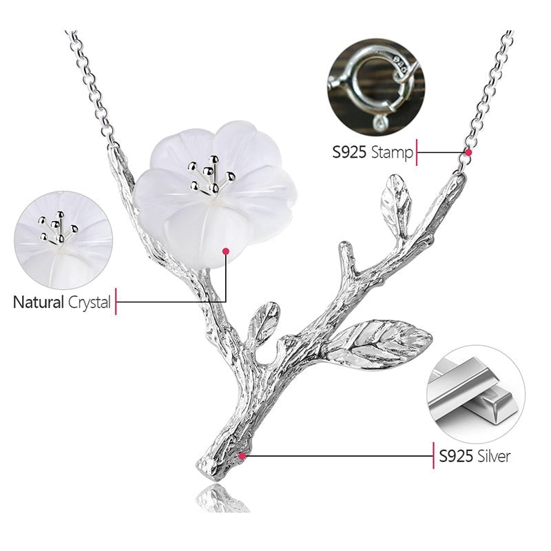 Rainy Flower - Handmade Necklace - MetalVoque