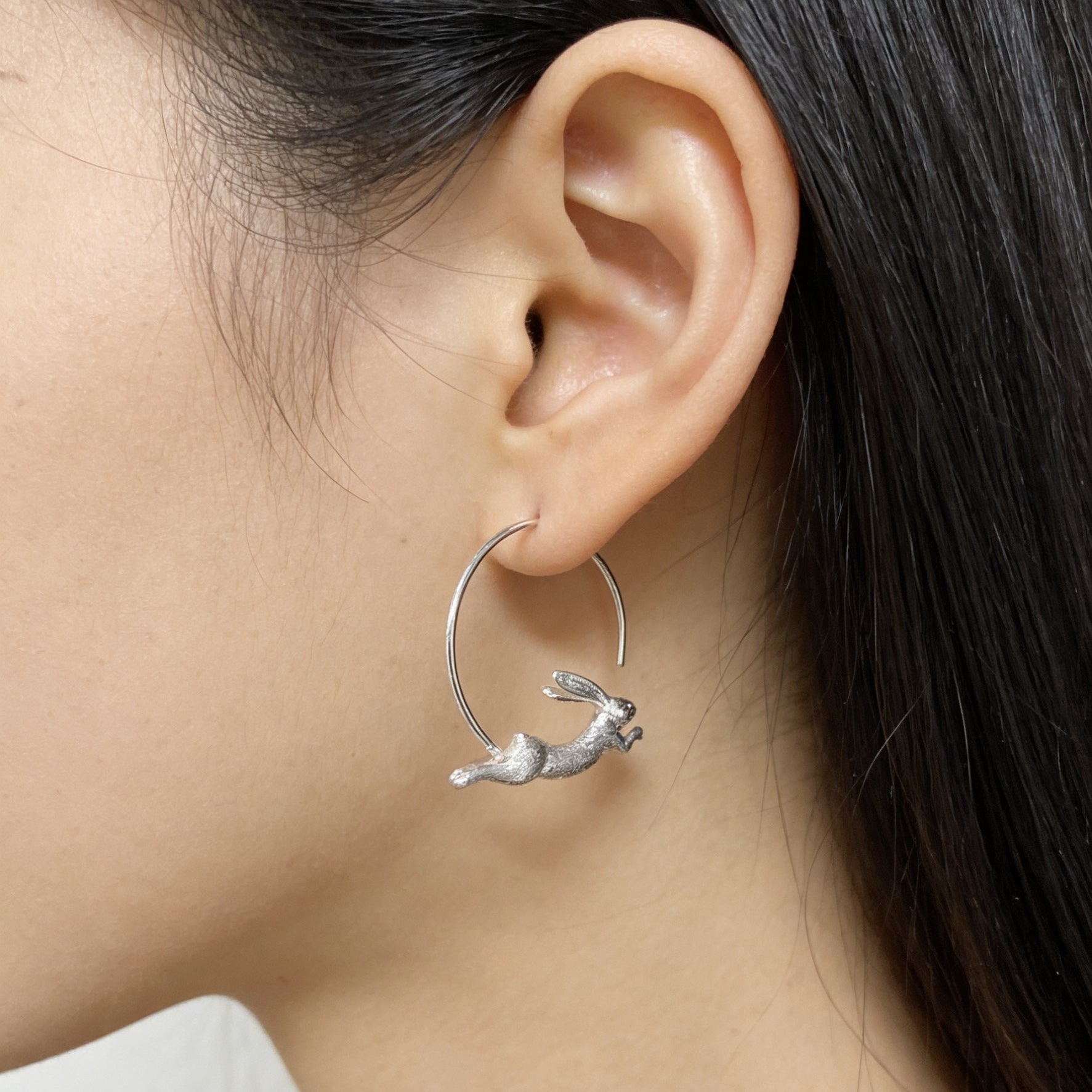 Running Bunny - Hoop Earrings | NEW