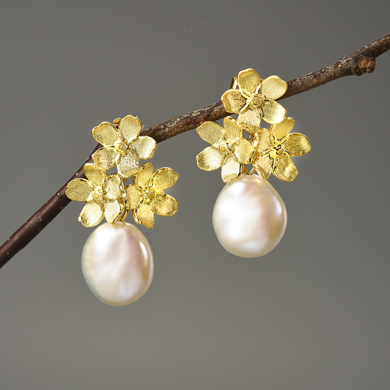 Forget-me-not Flower - Dangle Earrings | NEW