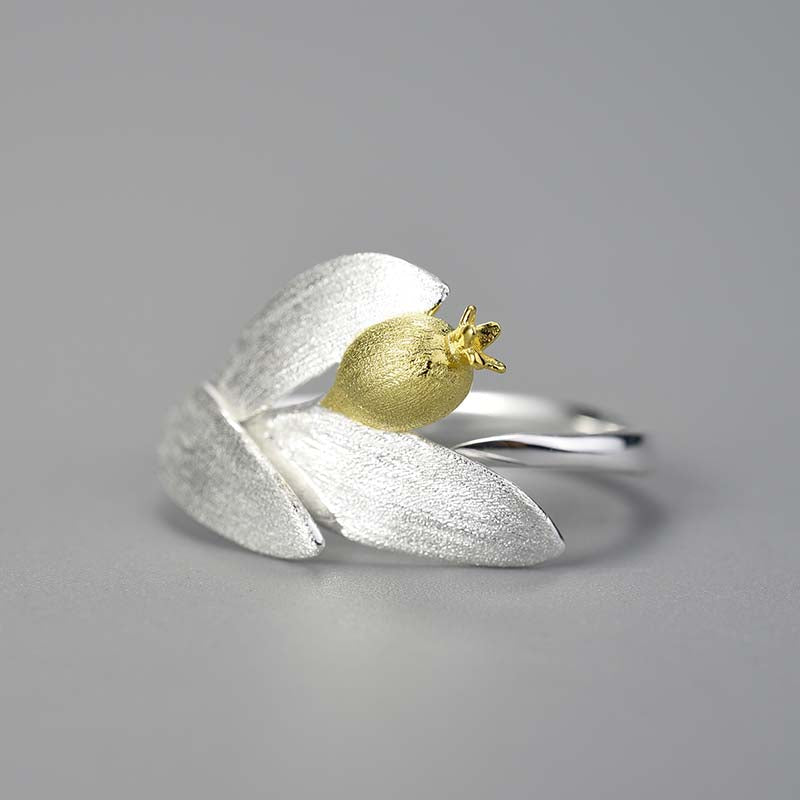 Pomegranate Leaves - Adjustable Ring | NEW