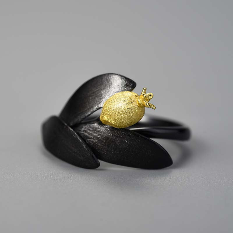 Pomegranate Leaves - Adjustable Ring | NEW