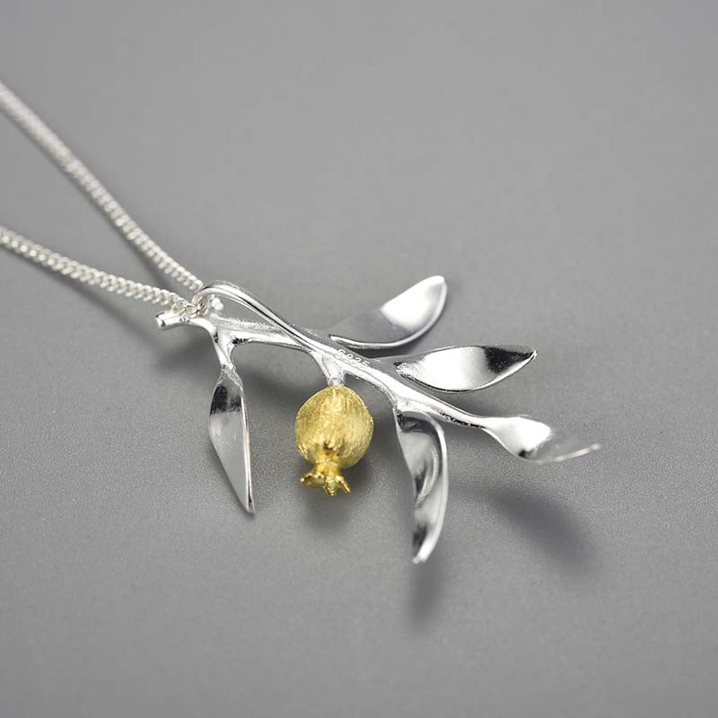 Pomegranate Leaves - Handmade Pendant | NEW