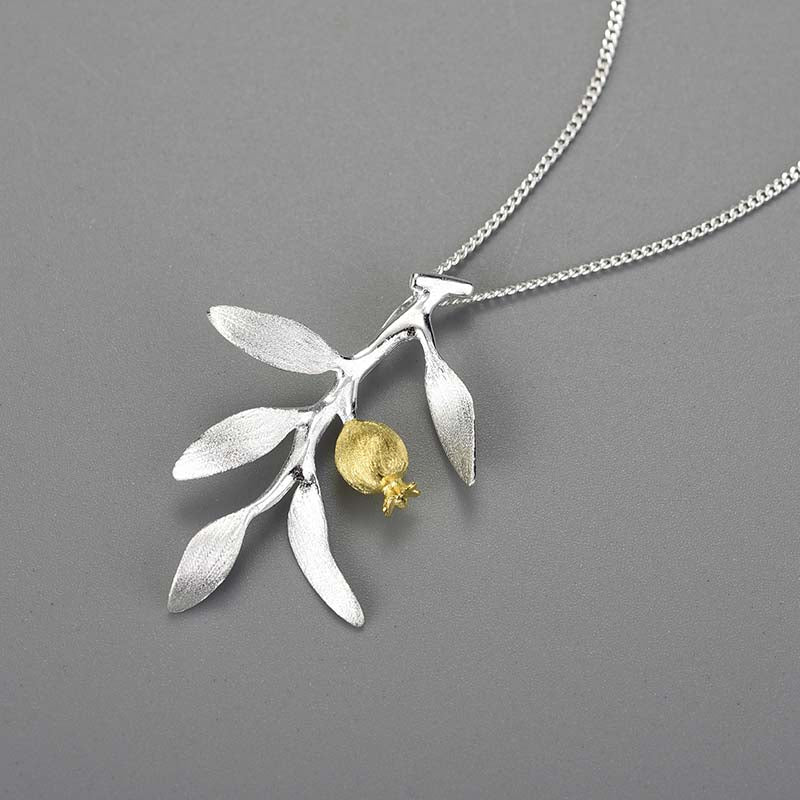 Pomegranate Leaves - Handmade Pendant | NEW