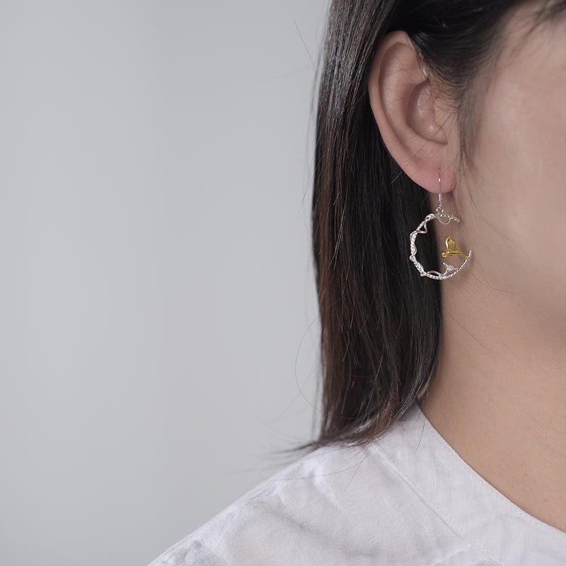 Bird's Marriage - Dangle Earrings