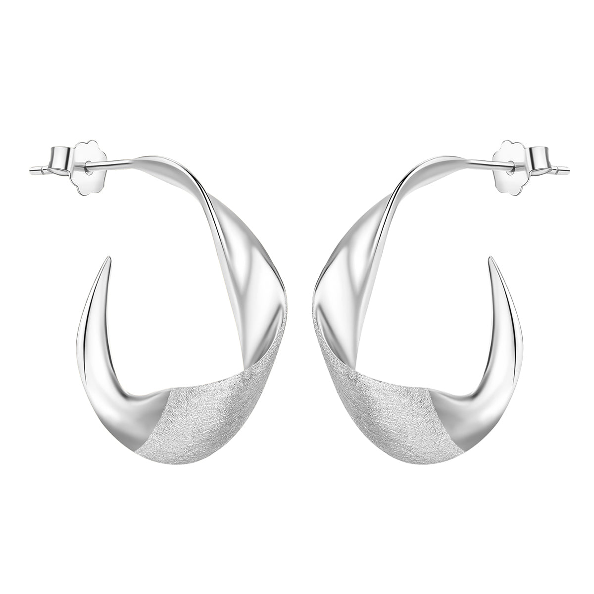 Curled Leaf  - Hoop Earrings | NEW