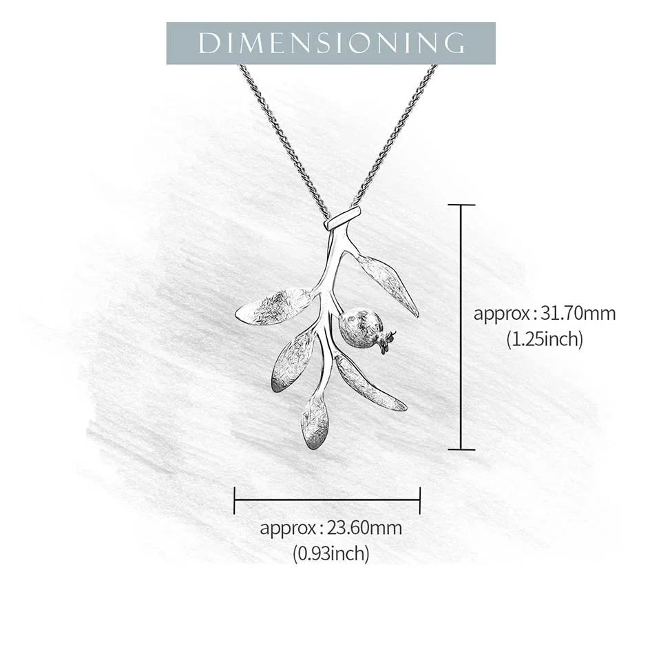 Pomegranate Leaves - Handmade Pendant | NEW