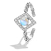 Moonstone Diamond - Adjustable Ring | NEW