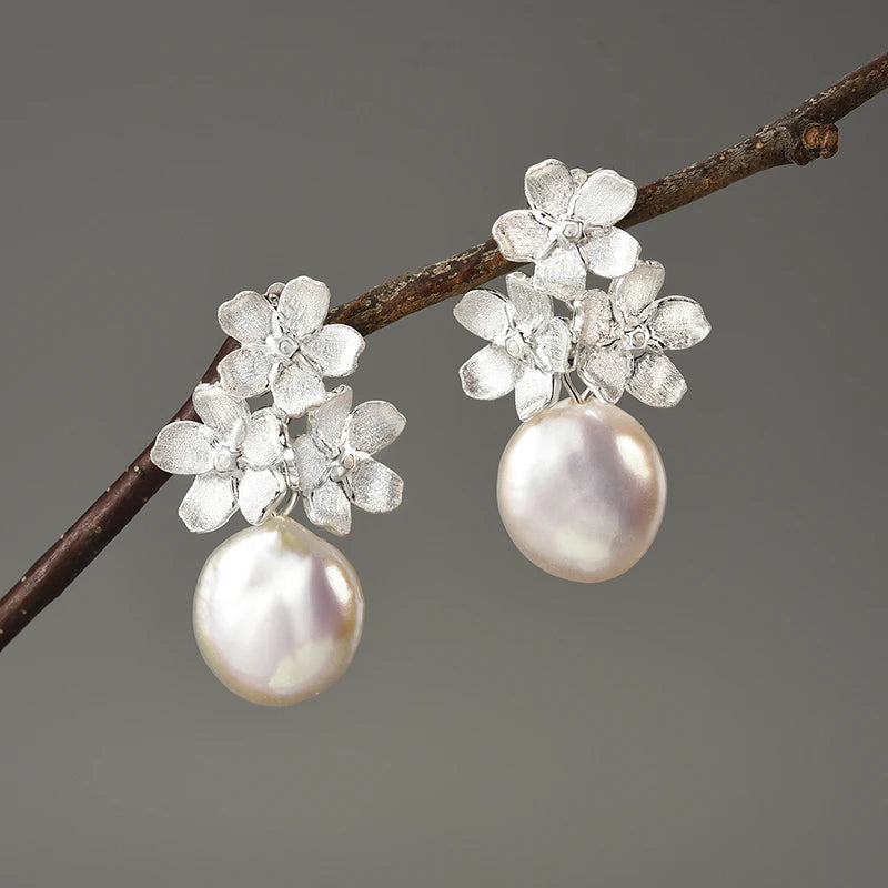 Forget-me-not Flower - Dangle Earrings | NEW