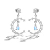 Moonstone Star and Moon - Drop Earrings | NEW
