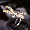 Cargar imagen en el visor de la galería, Dragonfly Lullaby - Adjustable Ring | NEW - MetalVoque