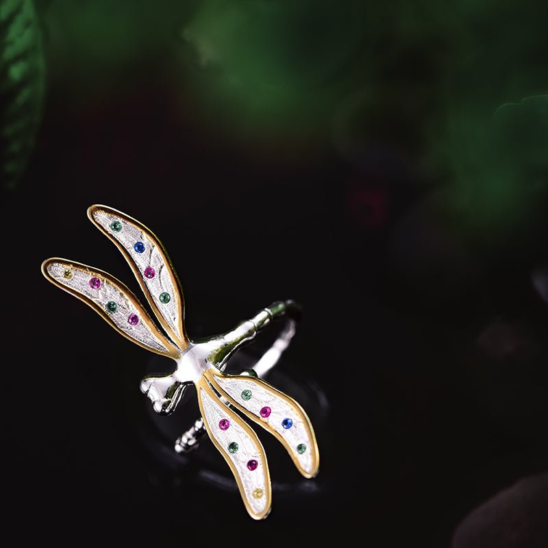 Dragonfly Lullaby - Adjustable Ring | NEW - MetalVoque