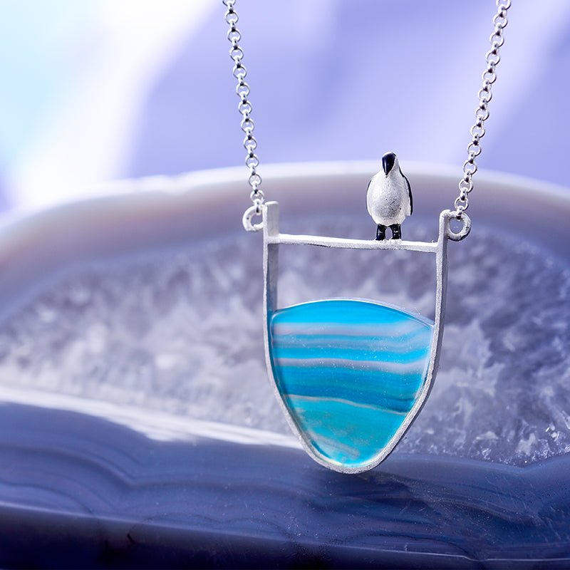 Mrs. Penguin - Handmade Necklace | New - MetalVoque
