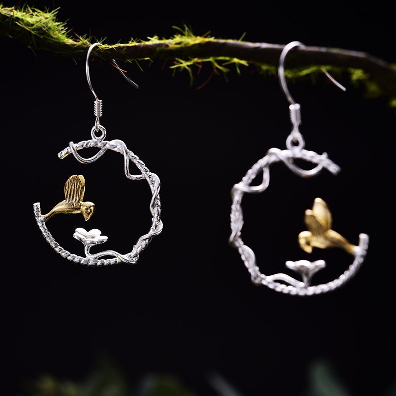 Bird's Marriage - Dangle Earrings