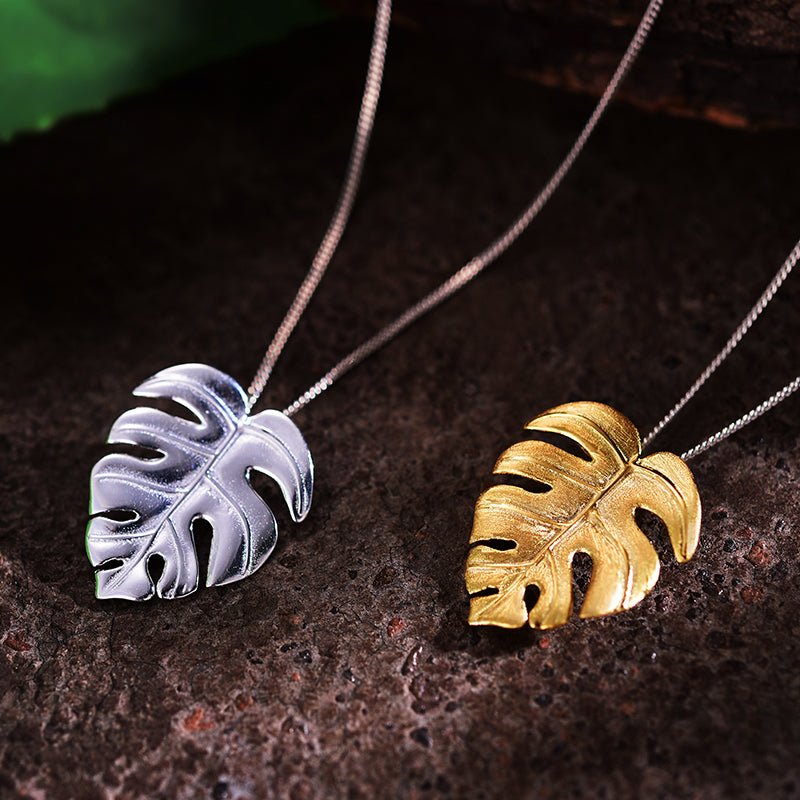 Monstera Petit - Handmade Pendant | New - MetalVoque