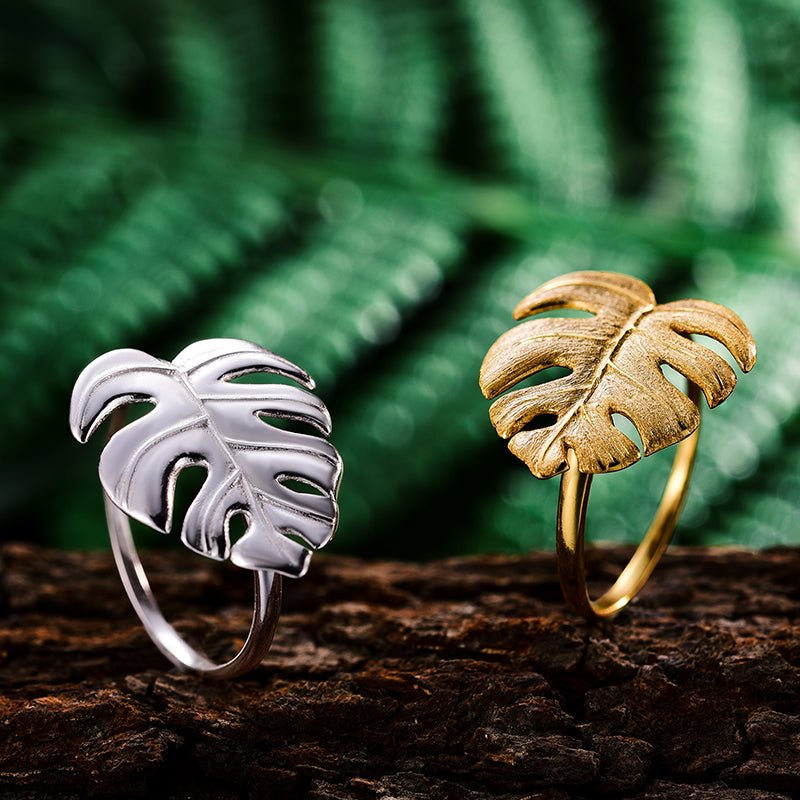 Monstera Petit - Adjustable Ring | NEW - MetalVoque