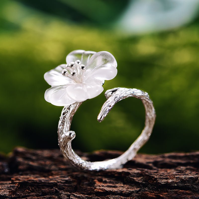 Rainy Flower - Adjustable Ring - MetalVoque