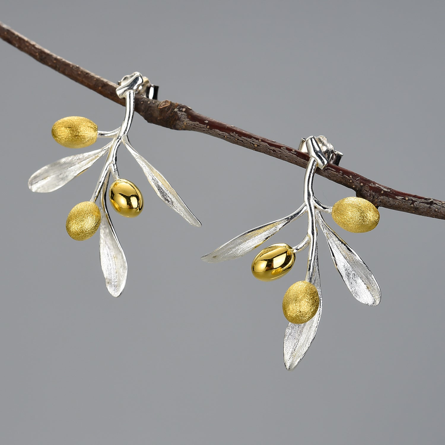 Olive Branch - Handmade Earrings