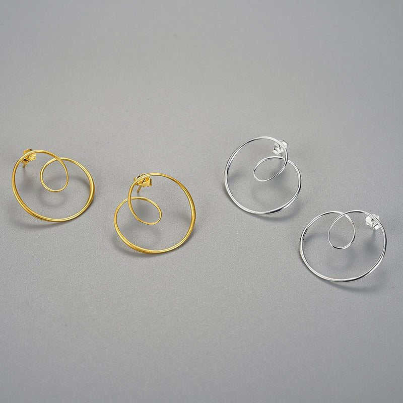 Spiralious - Stud Earrings