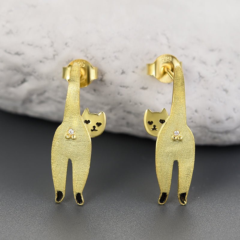 Confident Cat - Stud Earrings