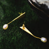 Exclamation Pearl - Dangle Earrings