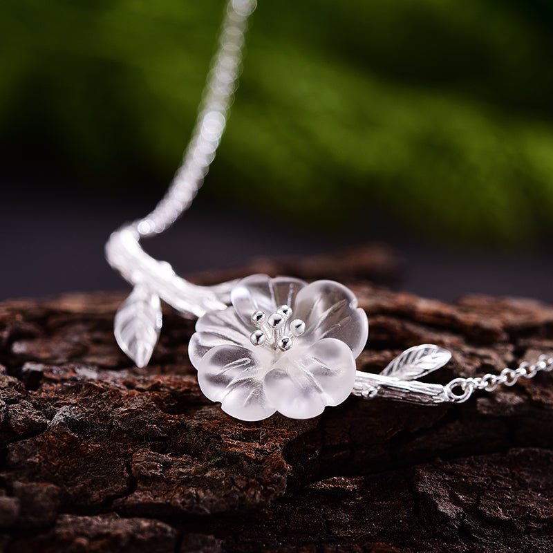 Rainy Flower - Handmade Necklace - MetalVoque