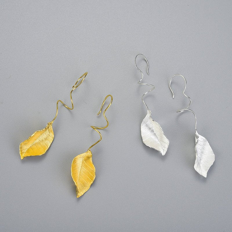 Autumn Leaf - Dangle Earrings | NEW - MetalVoque