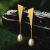 Exclamation Pearl - Dangle Earrings