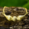 Guisantes de la suerte - Collar hecho a mano