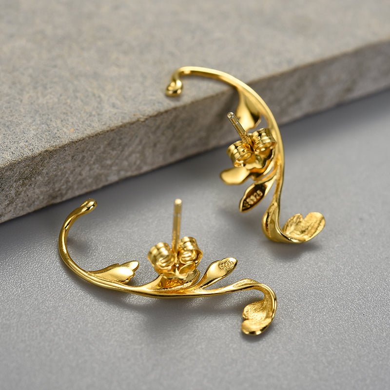 Acanthus Leaf - Stud Earrings | NEW - MetalVoque