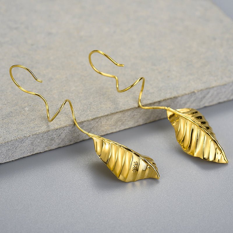 Autumn Leaf - Dangle Earrings | NEW - MetalVoque