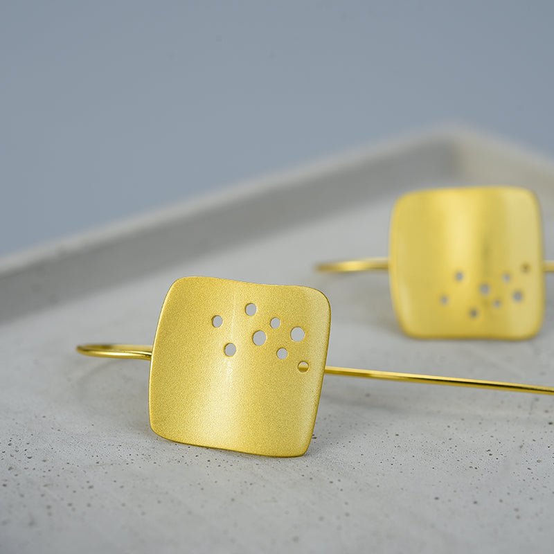 Swiss Cheese - Dangle Earrings